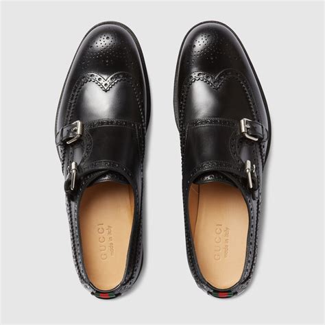 Gucci Leather Monk Straps 